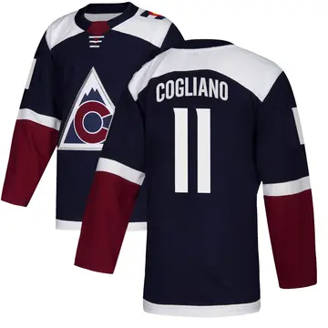 Men's Andrew Cogliano Colorado Avalanche ＃11 Authentic Navy Alternate Jersey