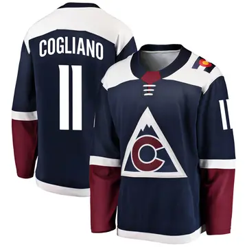 Men's Andrew Cogliano Colorado Avalanche ＃11 Breakaway Navy Alternate Jersey