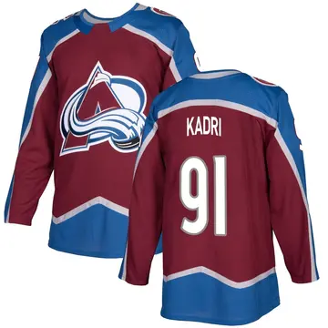 Men's Nazem Kadri Colorado Avalanche ＃91 Authentic Burgundy Home Jersey