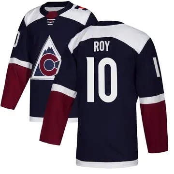 Men's Nicolas Roy Colorado Avalanche ＃10 Authentic Navy Alternate Jersey