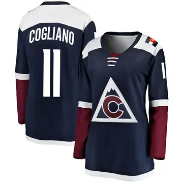 Women's Andrew Cogliano Colorado Avalanche ＃11 Breakaway Navy Alternate Jersey