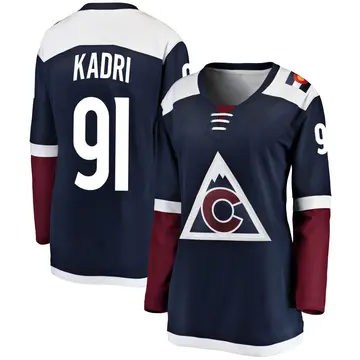Women's Nazem Kadri Colorado Avalanche ＃91 Breakaway Navy Alternate Jersey