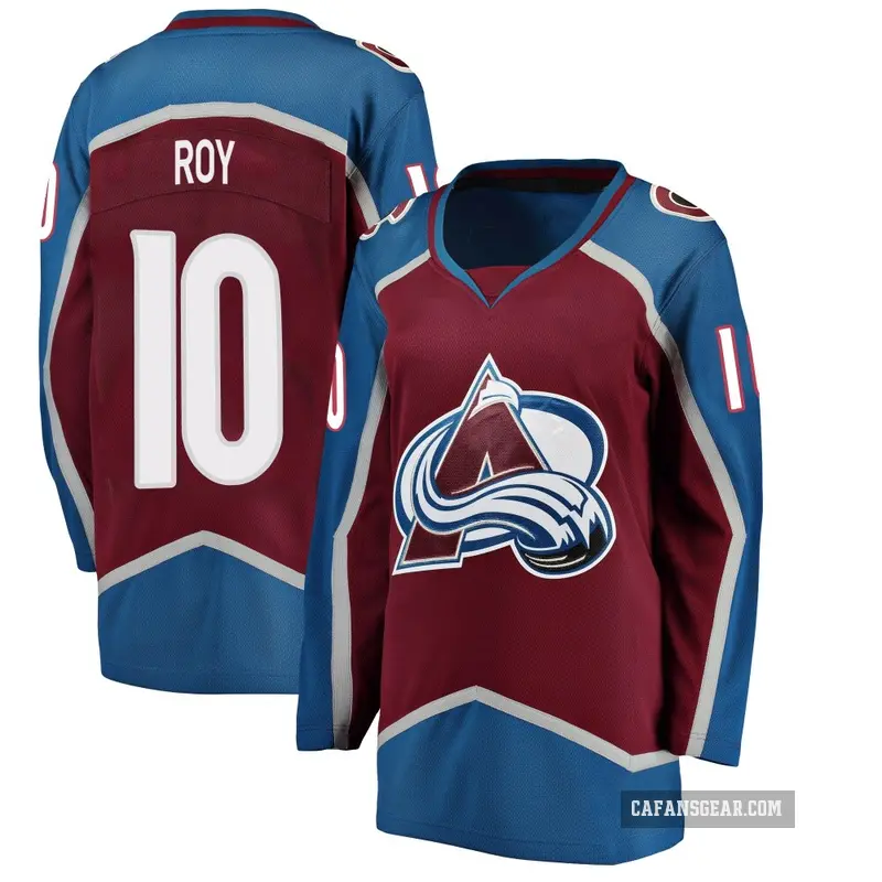 Women's Nicolas Roy Colorado Avalanche ＃10 Breakaway Maroon Home Jersey