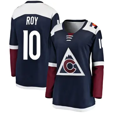 Women's Nicolas Roy Colorado Avalanche ＃10 Breakaway Navy Alternate Jersey