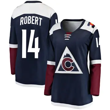 Women's Rene Robert Colorado Avalanche ＃14 Breakaway Navy Alternate Jersey