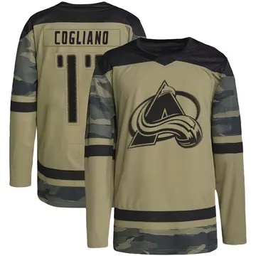 Youth Andrew Cogliano Colorado Avalanche ＃11 Authentic Camo Military Appreciation Practice Jersey