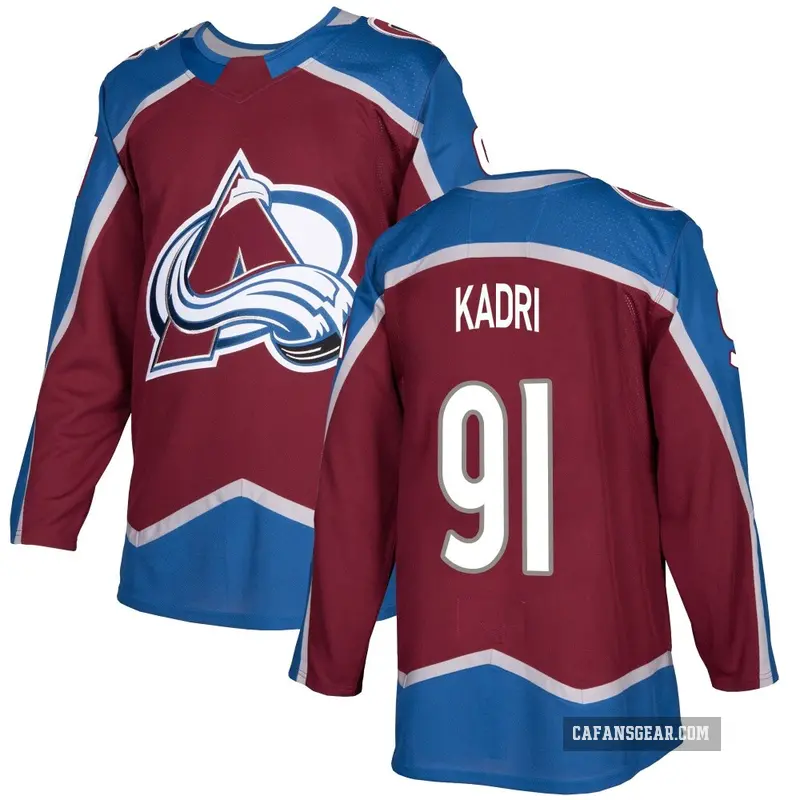 Youth Nazem Kadri Colorado Avalanche ＃91 Authentic Burgundy Home Jersey