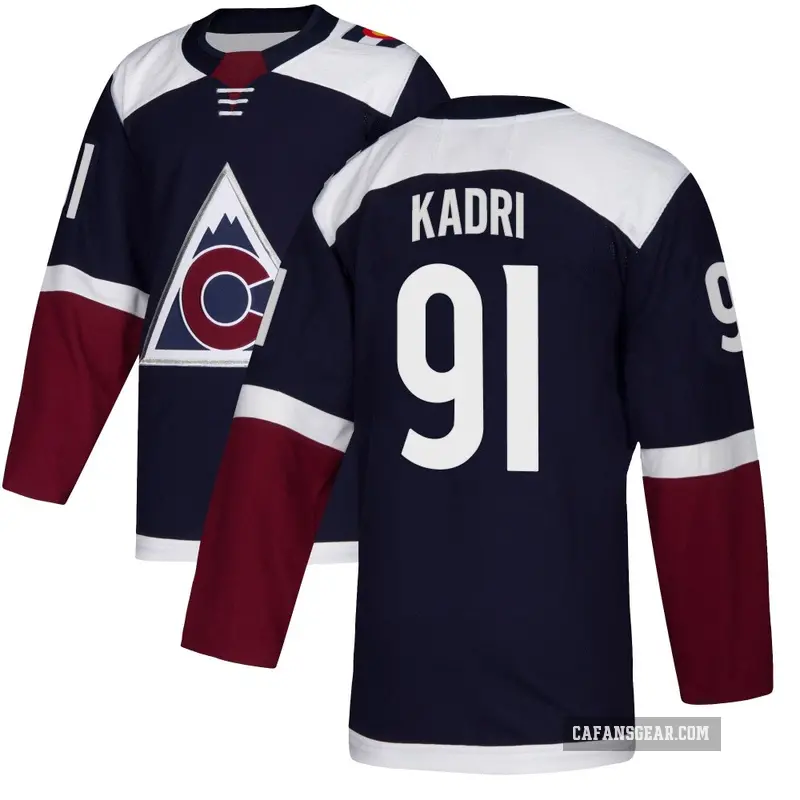 Youth Nazem Kadri Colorado Avalanche ＃91 Authentic Navy Alternate Jersey