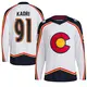 Youth Nazem Kadri Colorado Avalanche ＃91 Authentic White Reverse Retro 2.0 Jersey