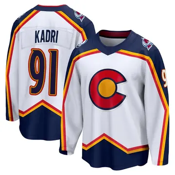 Youth Nazem Kadri Colorado Avalanche ＃91 Breakaway White Special Edition 2.0 Jersey