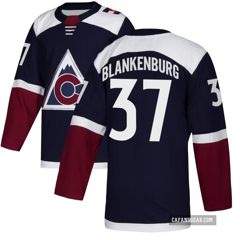 Youth Nick Blankenburg Colorado Avalanche ＃37 Authentic Navy Alternate Jersey