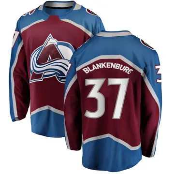 Youth Nick Blankenburg Colorado Avalanche ＃37 Breakaway Maroon Home Jersey