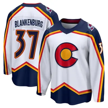 Youth Nick Blankenburg Colorado Avalanche ＃37 Breakaway White Special Edition 2.0 Jersey
