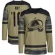 Youth Nicolas Roy Colorado Avalanche ＃10 Authentic Camo Military Appreciation Practice Jersey