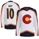 Youth Nicolas Roy Colorado Avalanche ＃10 Authentic White Reverse Retro 2.0 Jersey
