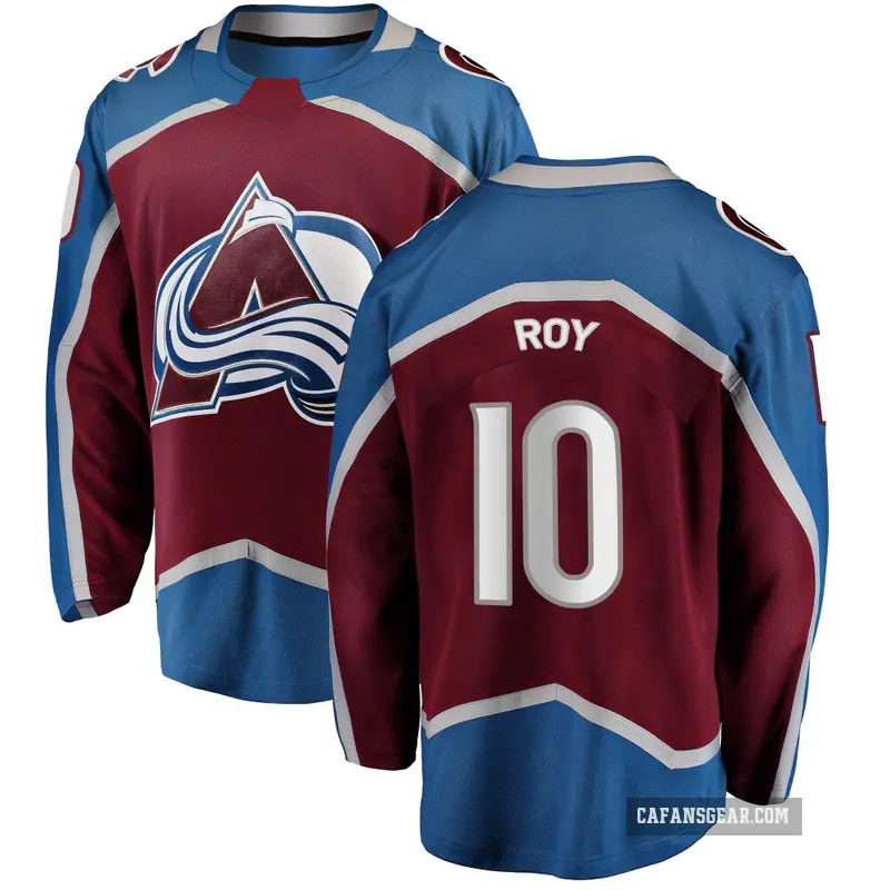 Youth Nicolas Roy Colorado Avalanche ＃10 Breakaway Maroon Home Jersey