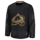 Youth Nicolas Roy Colorado Avalanche ＃10 Premium Black 2024 Military Appreciation Practice Jersey