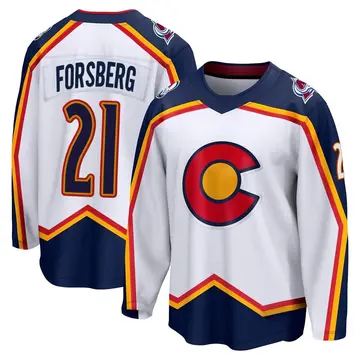 Youth Peter Forsberg Colorado Avalanche ＃21 Breakaway White Special Edition 2.0 Jersey