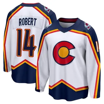 Youth Rene Robert Colorado Avalanche ＃14 Breakaway White Special Edition 2.0 Jersey